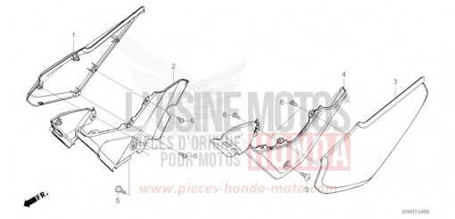 COUVERCLE LATERAL CBF125MEFT de 2026